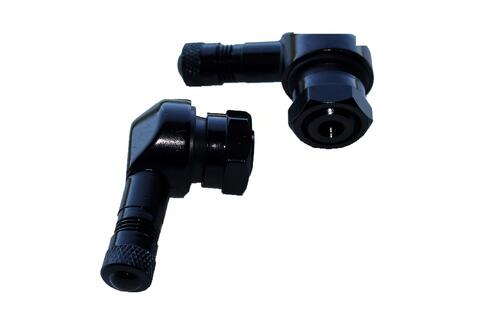Tire Valves tubeless 90° aluminium CNC YCF black