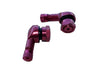 Tire Valves tubeless 90° aluminium CNC YCF red