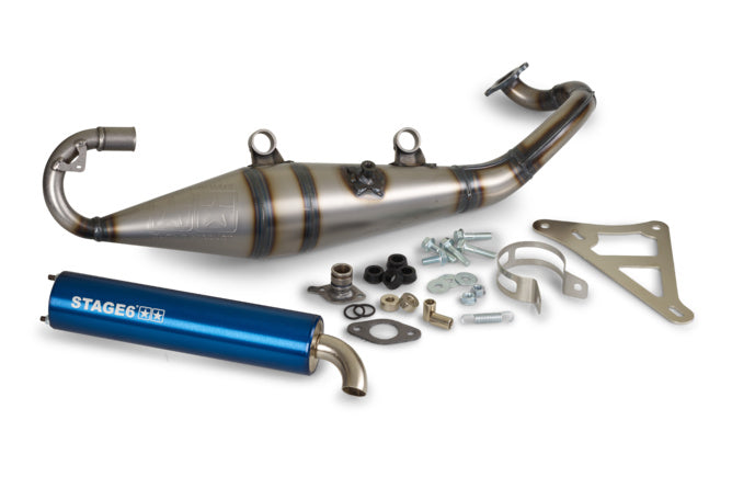 Exhaust Stage6 Pro Replica MK2 Blue Peugeot horizontal LC