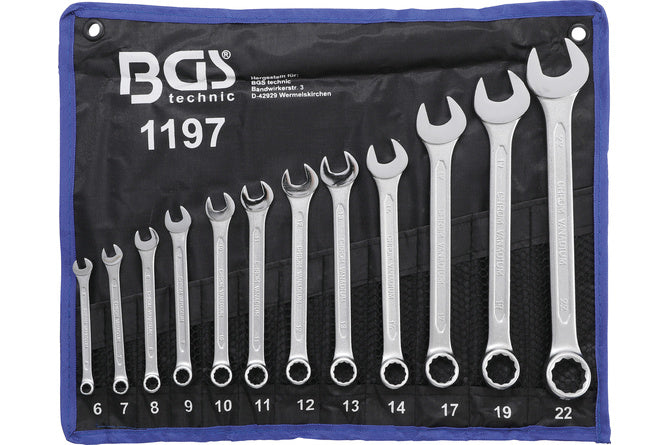 Combination Wrench Set BGS 6 - 22 mm 12 pcs.