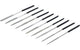Diamond File Set BGS straight 140 x 3 mm 10 pcs.