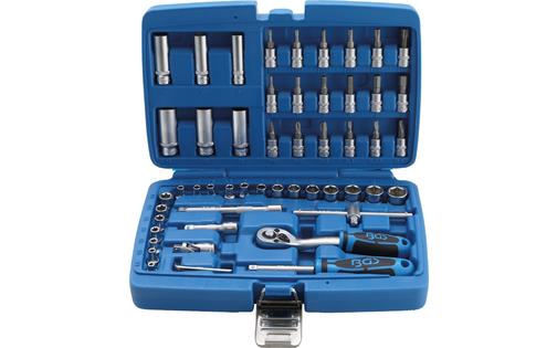 Socket Set BGS 6.3 mm (1/4") drive 53 pcs.