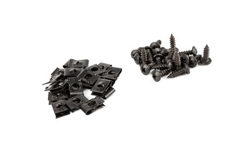 Fairing Clips + Screws M5x15mm (x20) black