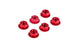 Nuts M6 (x6) red