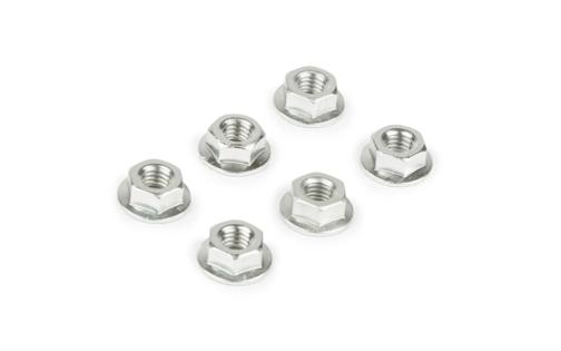Nuts M6 (x6) silver