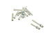 Variator Cover Bolts Peugeot vertical steel / chrome