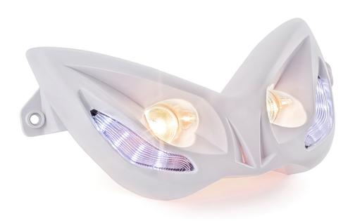 Headlight EVO 2 w/ blue LEDs MBK Nitro / Yamaha Aerox white