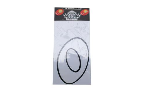 Number Sticker "0" white (13cm)