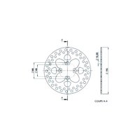 Brake Disc NG 190mm 4 holes Yamaha Slider Naked