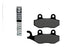 Brake Pads Galfer semi-metallic Kymco Agility