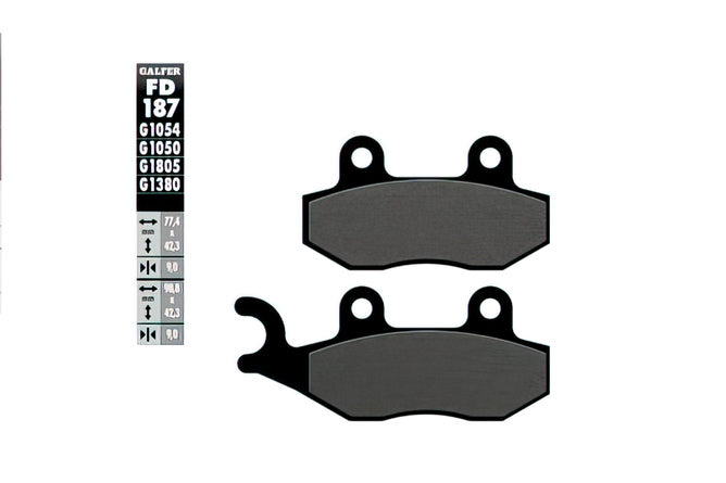 Brake Pads Galfer semi-metallic Kymco Agility