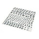 Sticker Sheet black italic and gothic