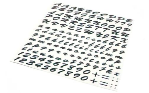 Sticker Sheet black italic and gothic
