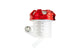 Brake Fluid Reservoir aluminium / red