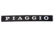 Badge Piaggio black / chrome
