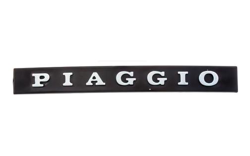 Badge Piaggio black / chrome