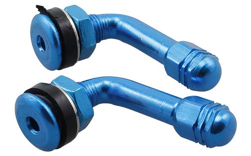 Tire Valves STR8 90° angle blue
