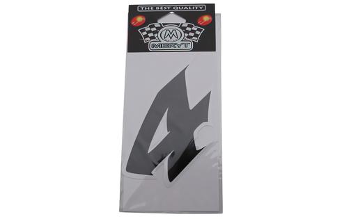 Number Sticker "4" black (9cm)