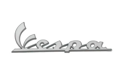 Badge Vespa 2011 chrome 100mm x 35mm