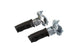 Foot Pegs rear swiveling oval black