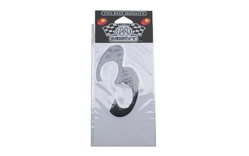 Number Sticker "3" black (9cm)