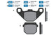 Brake Pads Polini Original Derbi / Peugeot