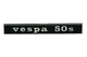 Badge Vespa 50 S black / chrome
