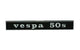 Badge Vespa 50 S black / chrome
