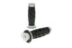 Grips GY6 left / right chrome with throttle tube