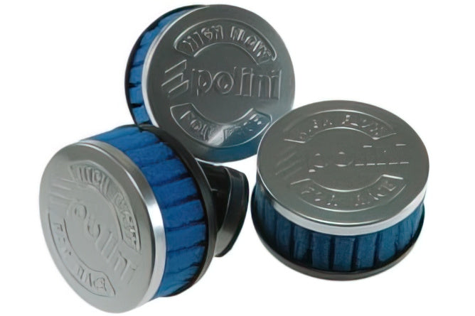 Air Filter Polini short straight 37/38mm PHBG/PHBL blue