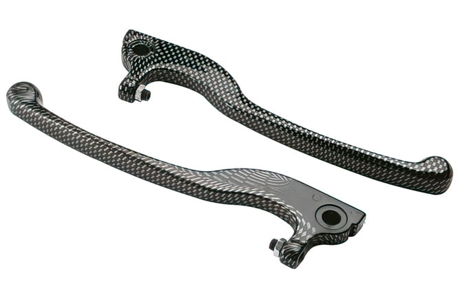 Brake Lever Set Aprilia SR50 Minarelli carbon look