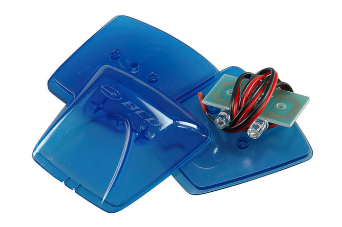 BCD Universal clear tail light blue