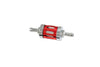 Fuel Filter 6mm chrome/red