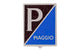 Badge Piaggio black / blue