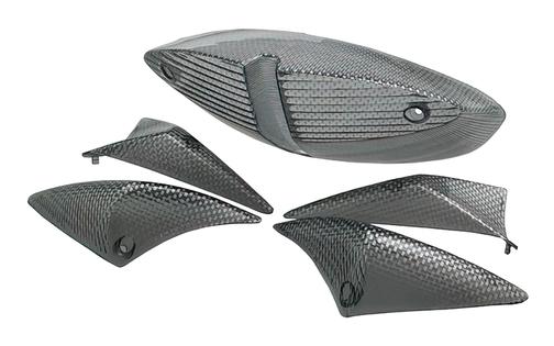 Indicator / Taillight Lens Set STR8 Peugeot Speedfight 2 carbon look