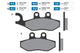 Brake Pads Polini sintered Piaggio / Gilera / Vespa