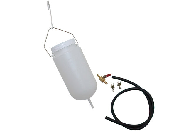 Auxiliary Fuel Tank portable with tap, hose and clamps