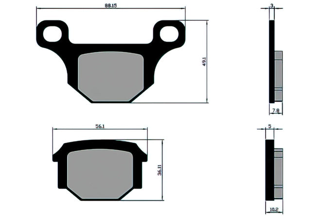 Brake Pads Polini Original Rieju MRT