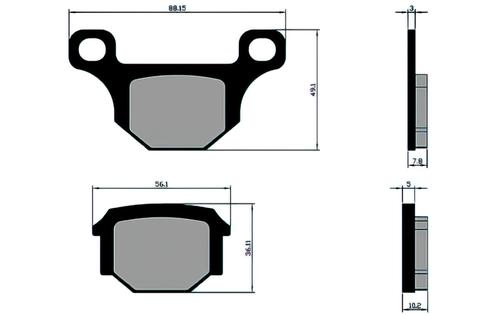 Brake Pads Polini Original Rieju MRT