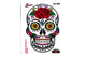Sticker Mexican Skull 10x12cm