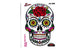 Sticker Mexican Skull 10x12cm