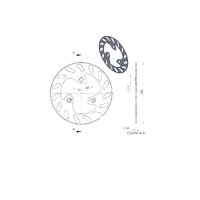 Brake Disc NG 180mm Peugeot Speedfight / Elystar / Elyseo