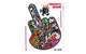 Sticker Bomb Fuck You Finger 10x12cm