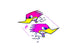 Sticker Woodpecker 14x16cm