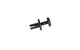 Plastic Rivet w. thread f. fairing d. 5.8mm black