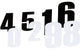 Race Number Sticker 12 cm