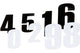 Race Number Sticker 12 cm