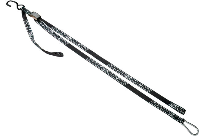 Carabiner Tension Straps extra strong 213cm black