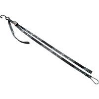 Carabiner Tension Straps extra strong 213cm black