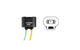 Bulb Socket Flösser 12V HB3 / H10 / H12 - with cable